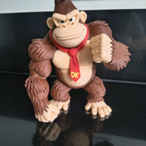 Donkey Kong 3D print figure like new, 20 cm, PLA+ plastic