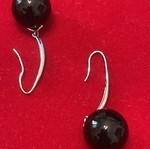 Silver 925 earrings with agate