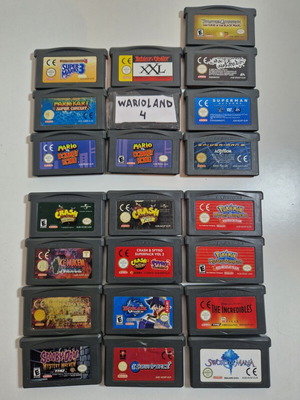Κασετάκια Nintendo Game Boy Advance σαν καινούργια, πακέτο 18