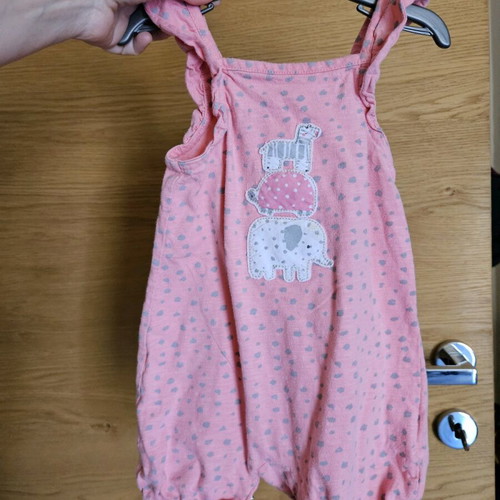 Mothercare baby rompers used 6-9 months for girl, 100% cotton