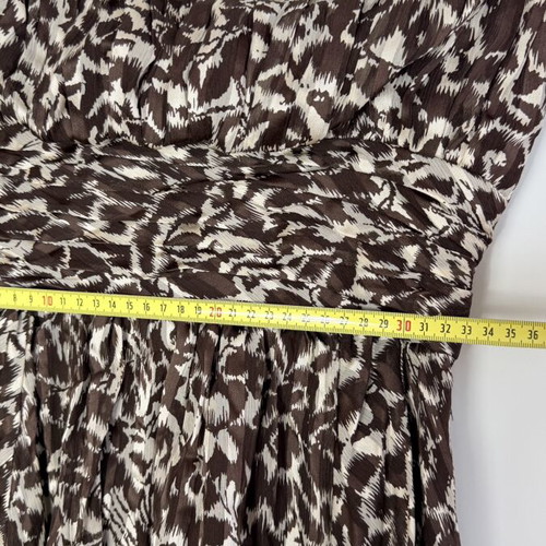 Animal Print Strapless Woman Dress Used Size 40 Leopard