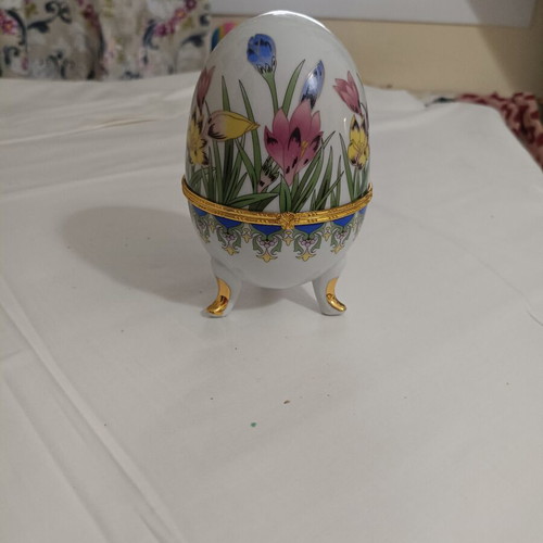Limoges decorative egg 18cm height