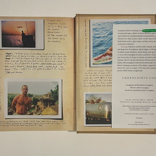 Greenlights hardcover memoir by Matthew McConaughey