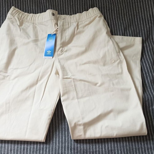 Adidas men's pants medium white new