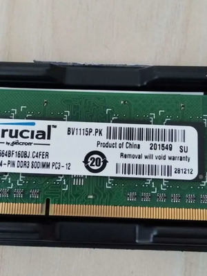 Μνήμη RAM για Laptop Micron Crucial 2GB DDR3L 1600MHz CL11 SODIMM CT25664BF160B.C4FER