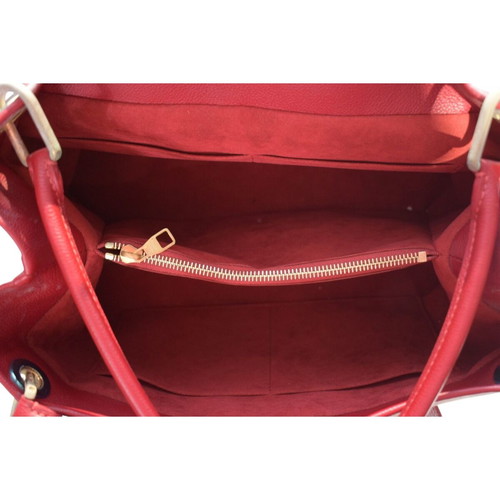 Louis Vuitton Olympe shoulder bag used, Monogram canvas and Aurore leather