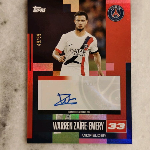 Topps Emery autograph new with PSG