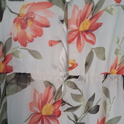 Dress ΤΖΈΝΗ long airy with wrap chest, like new, size XXL