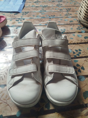 Adidas Stan Smith girls' sneakers size 34 like new, white