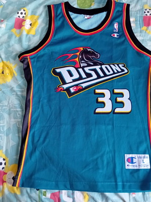 NBA Detroit Pistons Champion Europe 90s φανέλα Hill σαν καινούργια, μέγεθος L