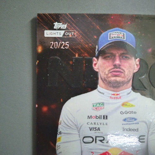 Topps Lights Out Formula 1 Racing Max Verstappen Nero Orange 20/25