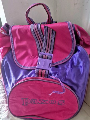 Τσάντα Paxos σακ βουαγιάζ μεταχειρισμένη, μωβ, δεκαετίας 90