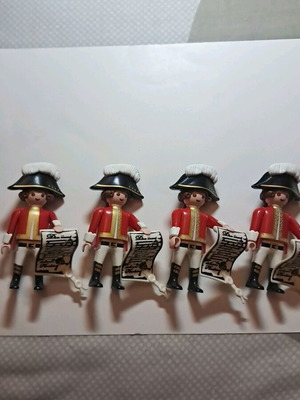 Playmobil φιγούρες Βρετανών στρατιωτών με διατάγματα, σετ 4