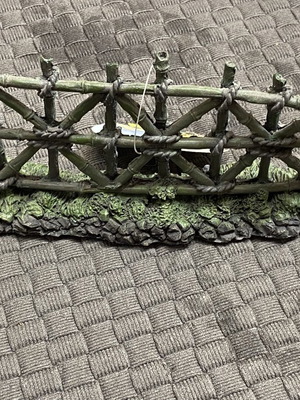Aquarium decoration rustic bamboo fence new