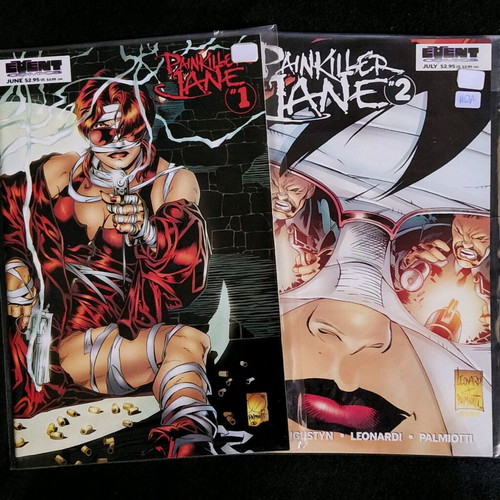 Painkiller Jane #1A + #2A like new, English