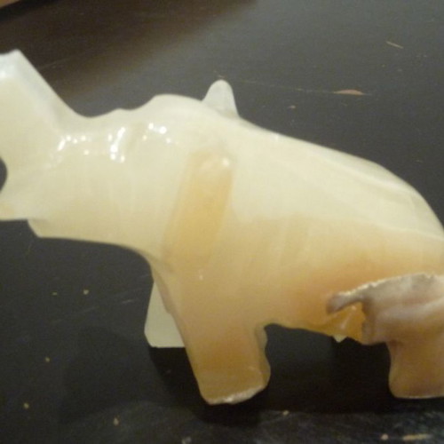 Elephant figurine used, porcelain
