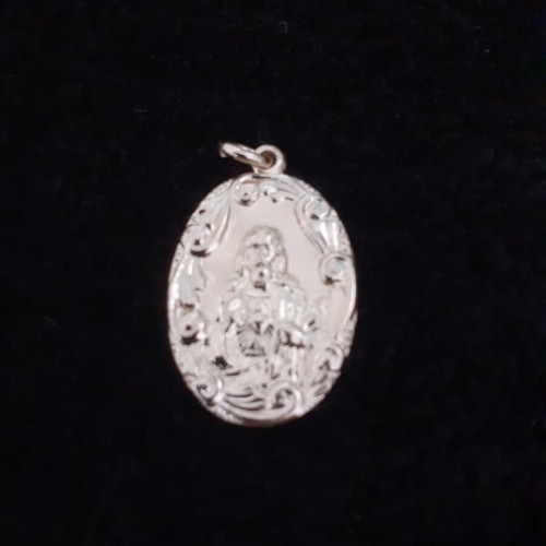 Christian pendant from the 70s, new, gold-colored metal