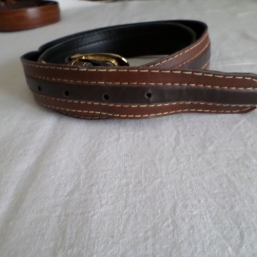 Women's leather belts set like new, brown, pack of 3
