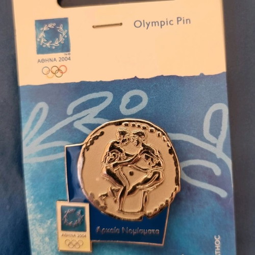 Athens 2004 pins new, ancient coins series set of 7