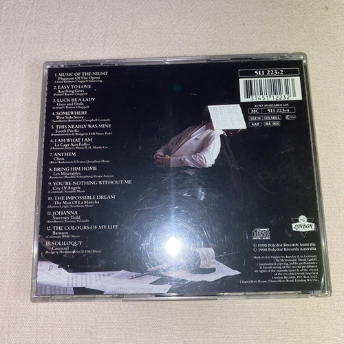 Anthony Warlow Centre Stage CD used, original 1990 album