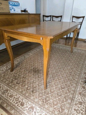 Wooden dining table used 200x100 cm with surface marks