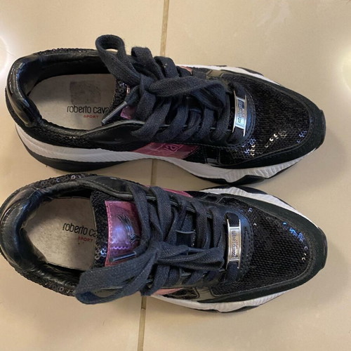 Roberto Cavalli Sneakers like new, size 36, black and white