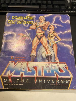 Panini Masters of the Universe Sticker Album used for transfer