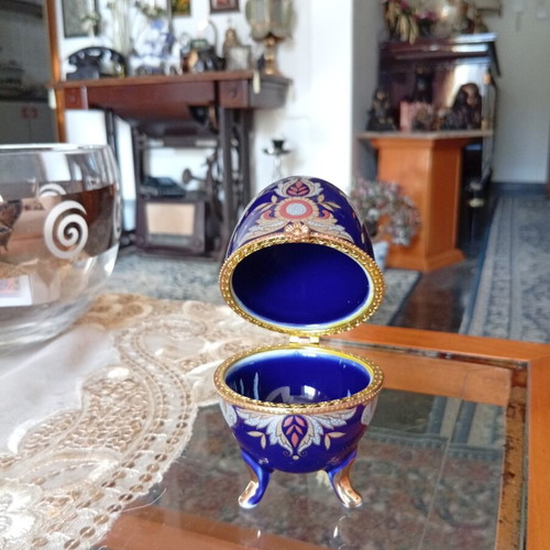 Decorative handmade porcelain egg jewelry box new