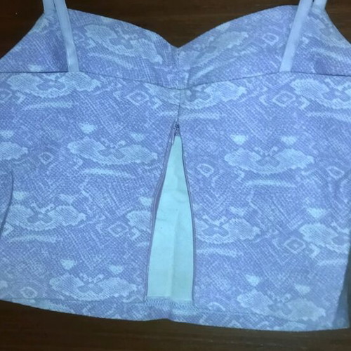 Skirt and top set vintage used purple