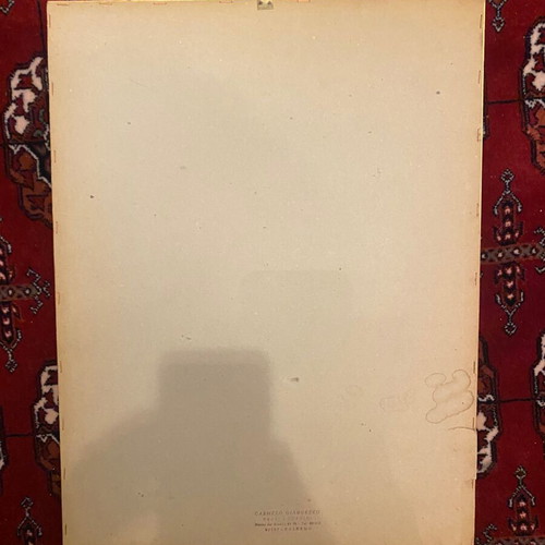 Vintage Italian poster used