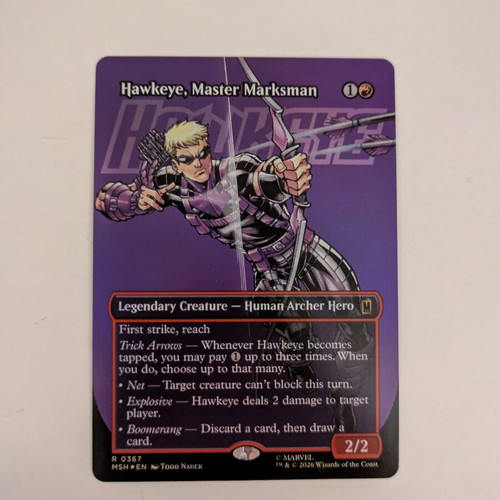 Hawkeye Master Marksman foil Magic the Gathering card new