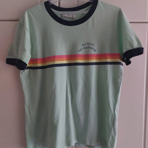 Pull & Bear blouse size M like new, green