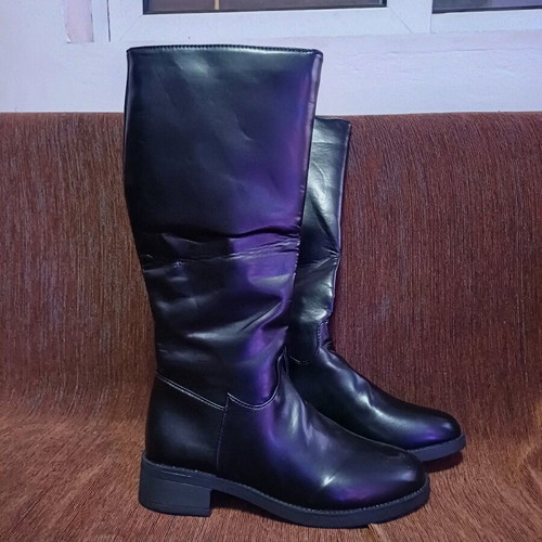 Shein black boots like new, size 39