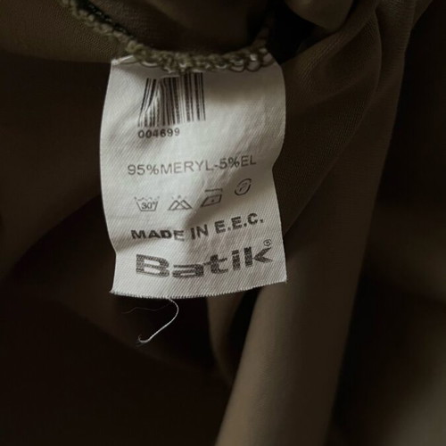 Batik elastic shirt used, size M, khaki