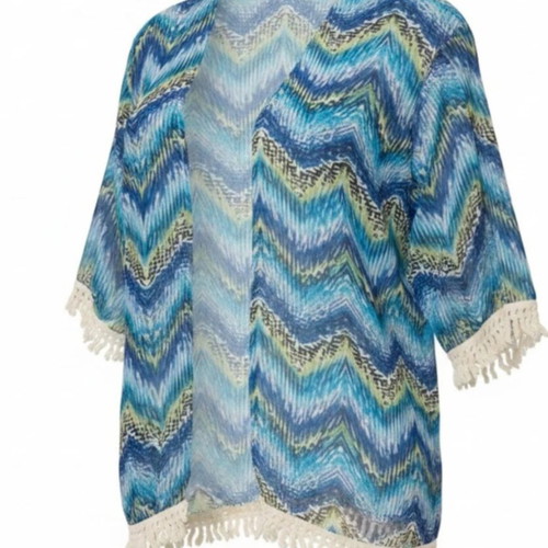 Women's Kimono Exé new, white and blue, one size