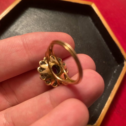 18K ring with 2.5k alexandrite used, antique