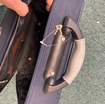 Travel case for cosmetics used