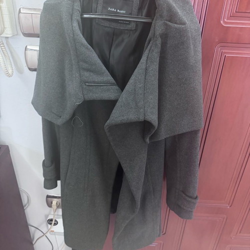 Grey Zara Basic coat size L like new