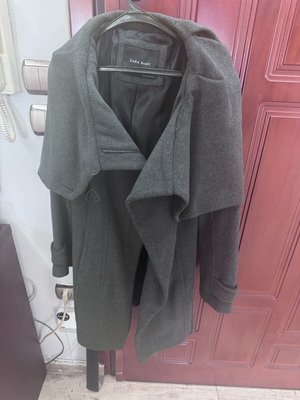 Grey Zara Basic coat size L like new