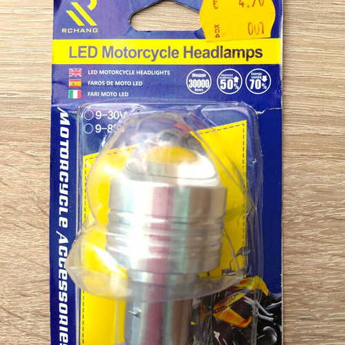 Led bulb for Papaki 12V with thick socket, new, white and red colors