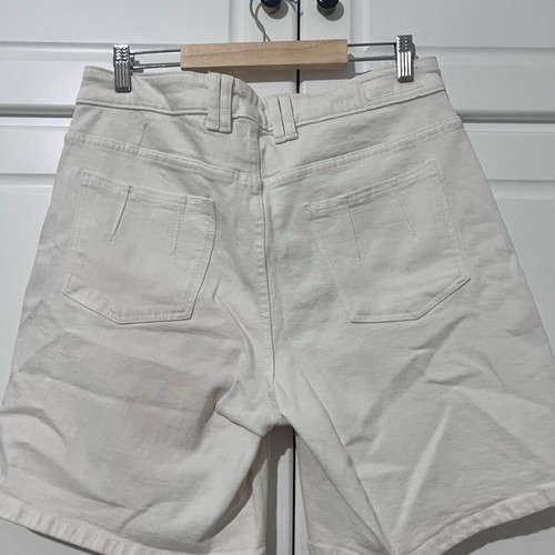 White women's denim bermuda shorts like new, size XL