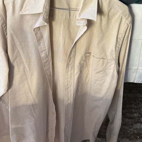 Men's shirt size M new, beige