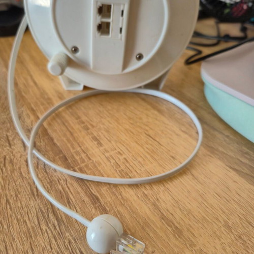 Telephone Extension Reel RJ11 with Dual Port used, retro design