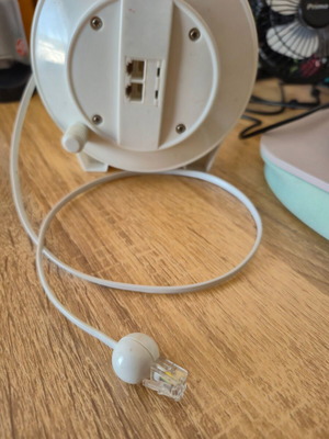 Telephone Extension Reel RJ11 with Dual Port used, retro design