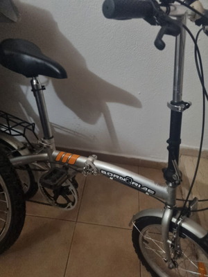 Born2Ride Folding Bicycle 20" with 6 Shimano Speeds like new, silver