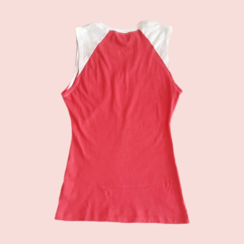 Guess women's sleeveless top red like new, size Large