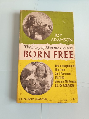 Born Free The Story of Elsa the Lioness book by Joy Adamson vintage 1962