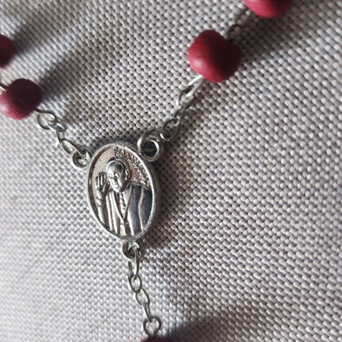 Rosary Papa Francesco new with aromatic beads from the Vatican