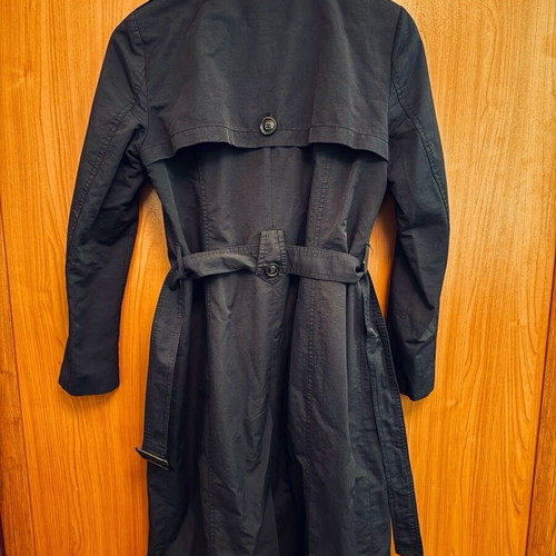 Waterproof navy blue trench coat size 36 like new