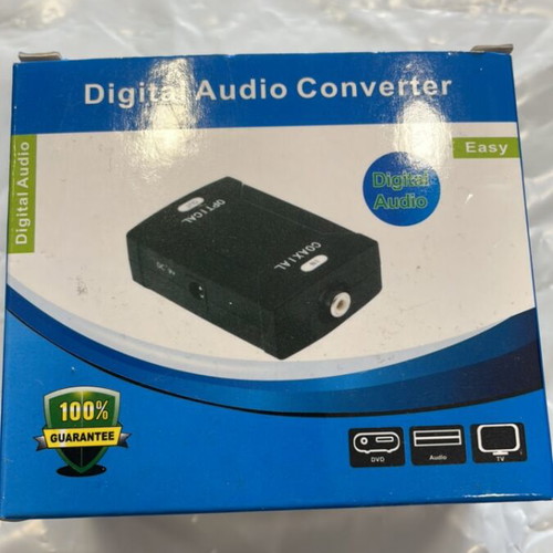 Digital Audio Converter Toslink to RCA new